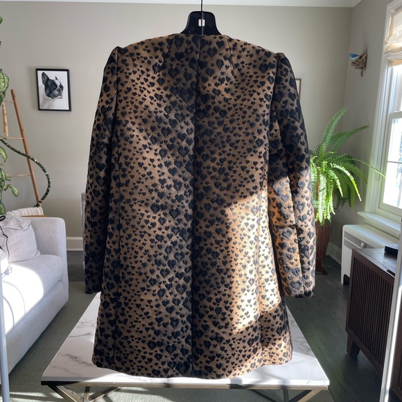 RED Valentino Animal Print Coat with Bow - Picture 3 of 4